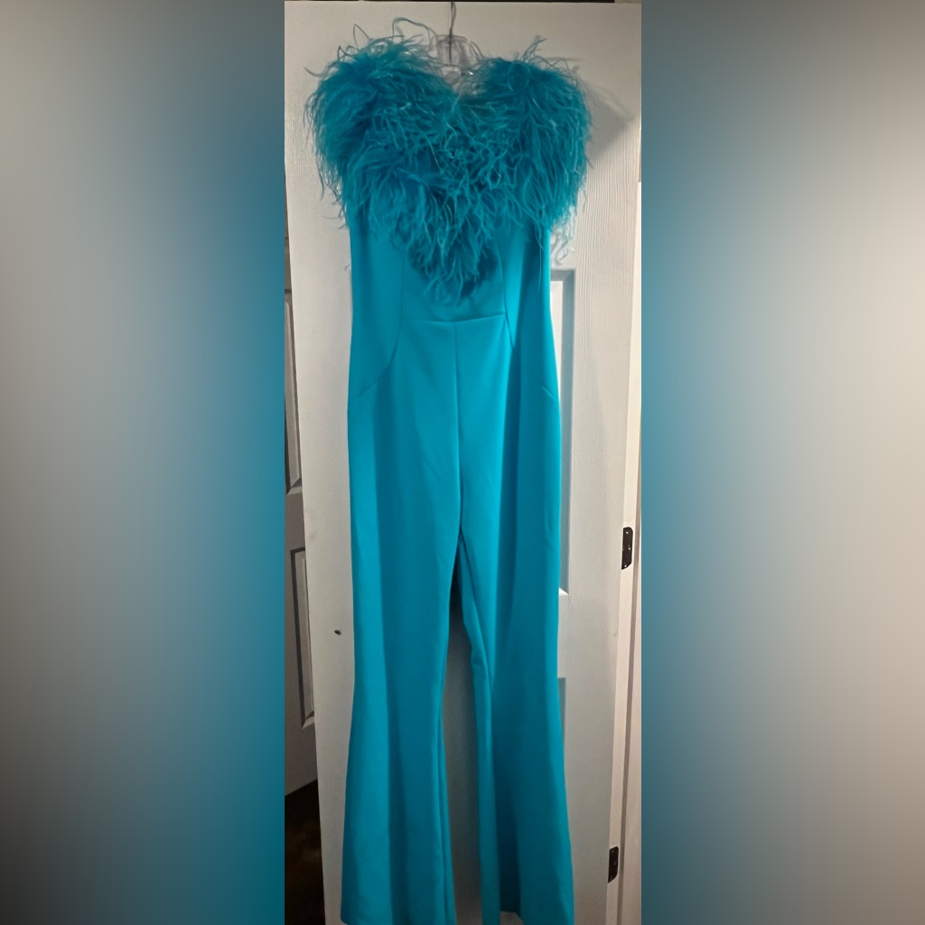 Ashley Lauren Brand New With Tags Jump Suit Scuba Material